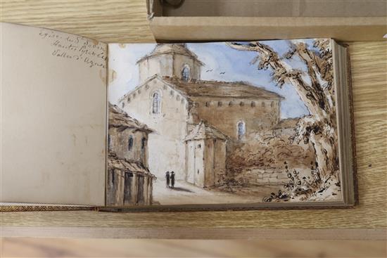 CLM, an album of sketches in The Pyrenees c.1856, 5 x 7in.